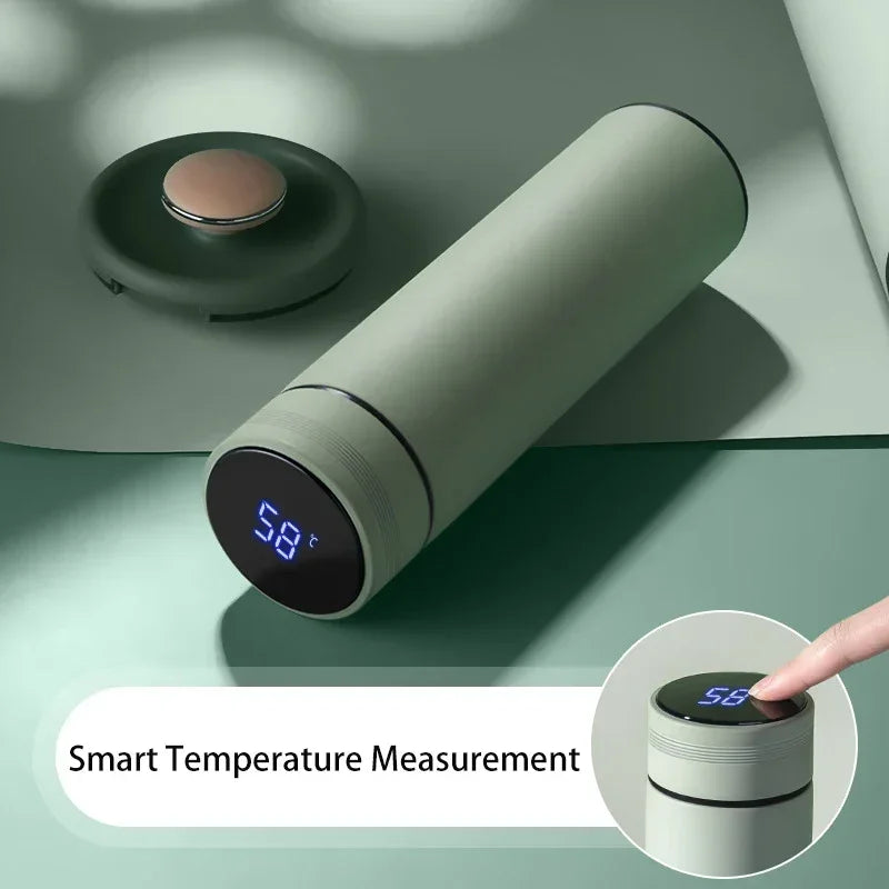 500ML Temperature Display Thermos bottle, Stainless Steel with Vacuum Insulation