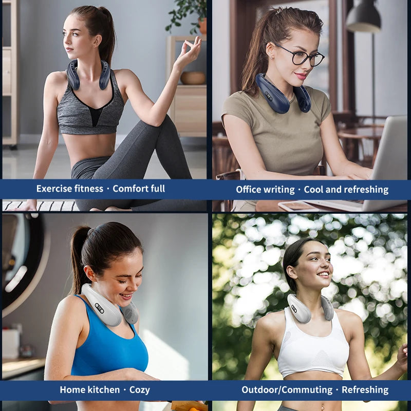 Latest Model Portable Wearable Neck Air Conditioner and Fan