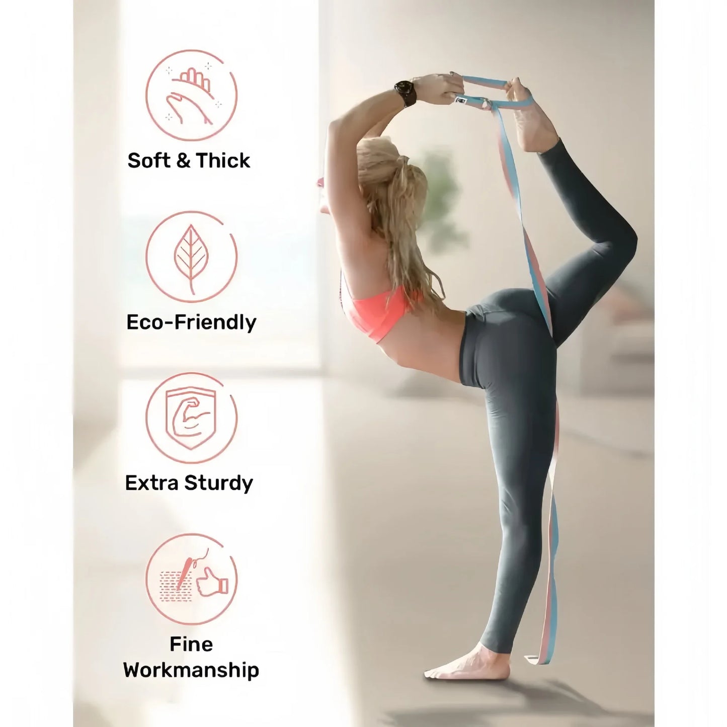 Pilates and Yoga 13 PCS Set with Ball, Resistance Bands & More