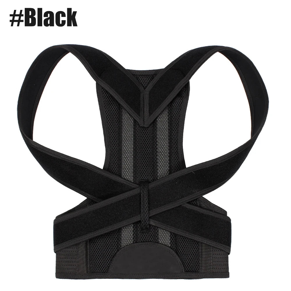 Back Brace Posture Corrector for both women and men is an adjustable posture trainer designed for straightening the back and correcting scoliosis and hunchback.