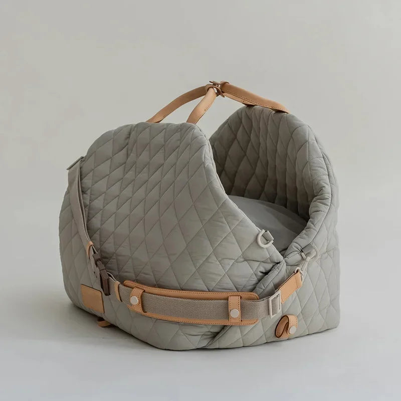 Luxury Dog Carrier and Car Seat for Pet Travel for small to medium sized dogs