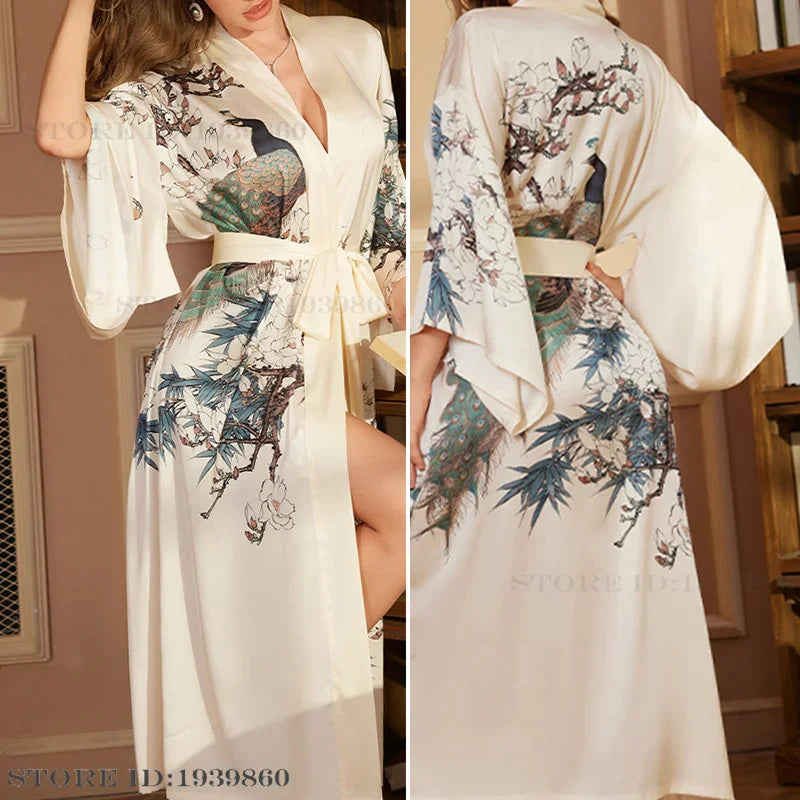 Silk-Satin Elegant Dressing gown - nightwear
