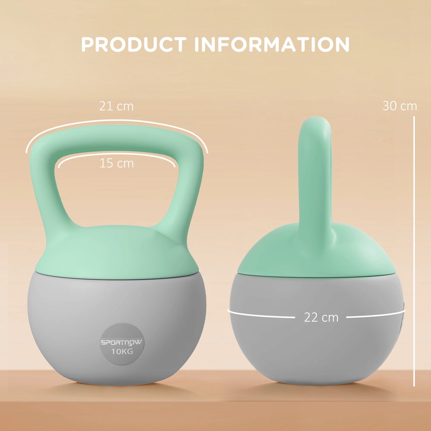 Kettle Bell with Non-Slip Handle - 10kg for Strength Training
