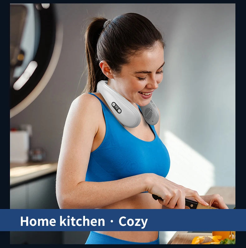 Latest Model Portable Wearable Neck Air Conditioner and Fan