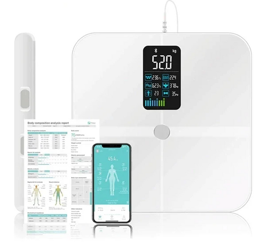 Smart Bioimpedance Scale 2023: Highly accurate digital body fat and composition analyser