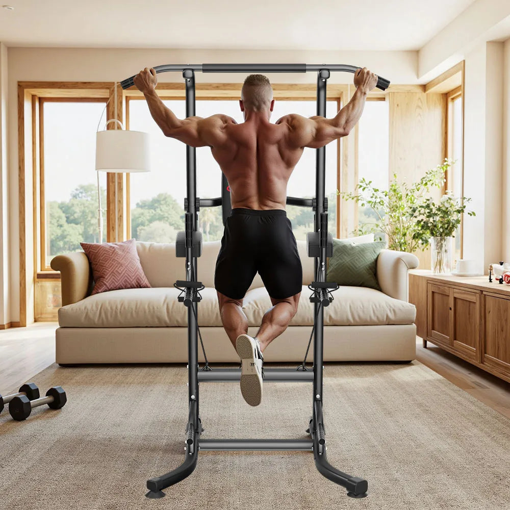 Adjustable Multi-Function Power Tower Abdominal Exercise for Home Fitness, Workout Equipment
