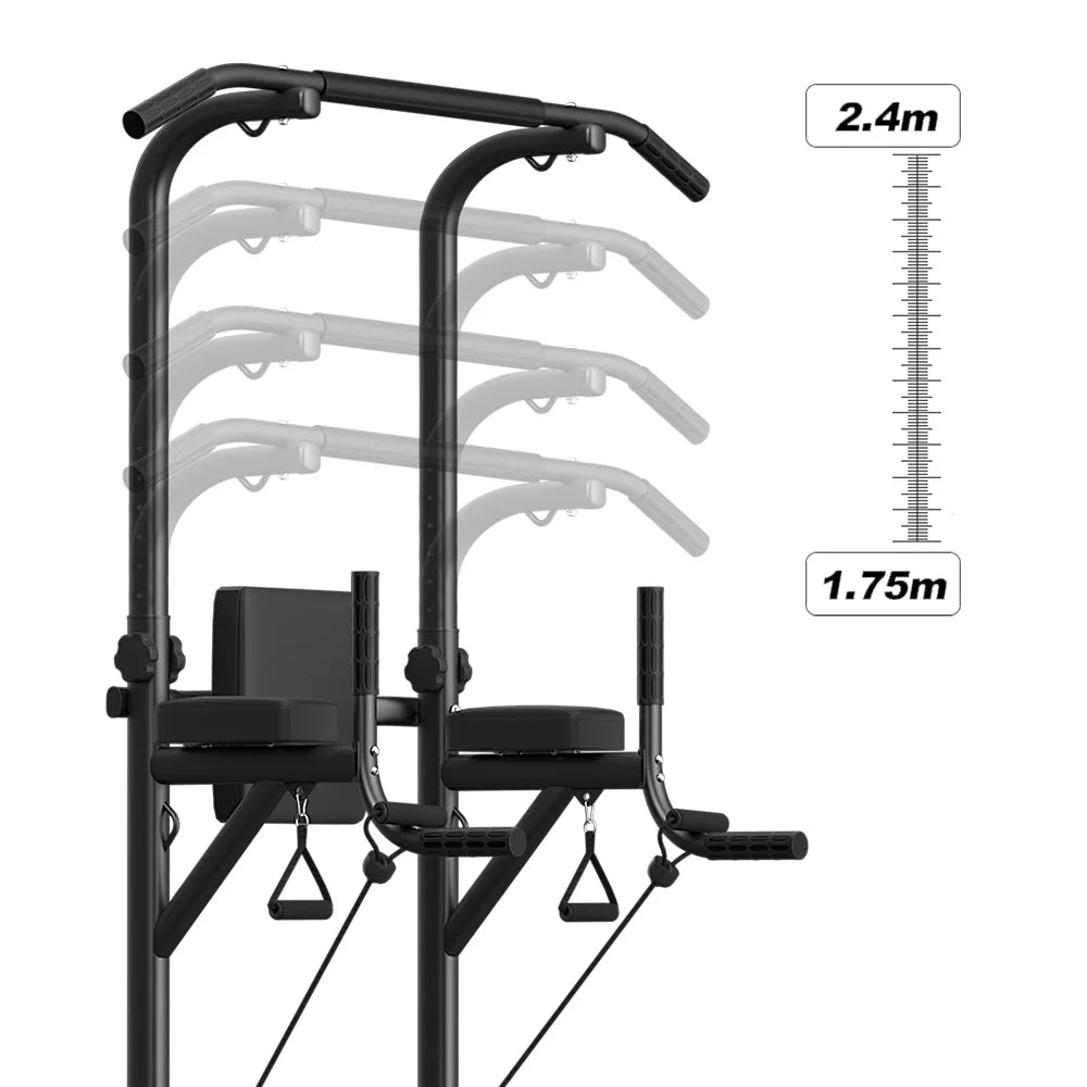 Adjustable Multi-Function Power Tower Abdominal Exercise for Home Fitness, Workout Equipment