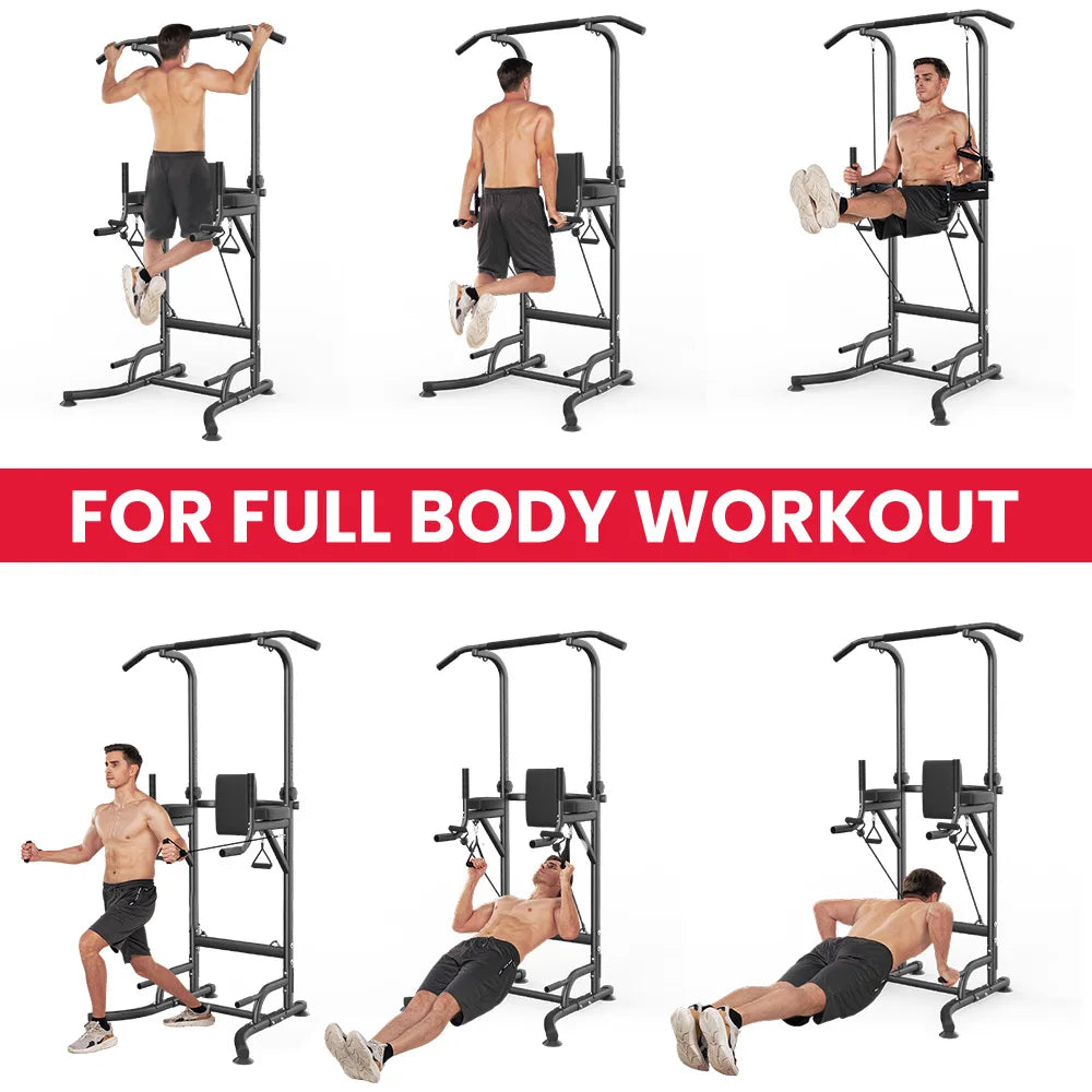 Adjustable Multi-Function Power Tower Abdominal Exercise for Home Fitness, Workout Equipment