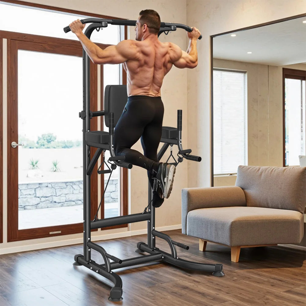 Adjustable Multi-Function Power Tower Abdominal Exercise for Home Fitness, Workout Equipment