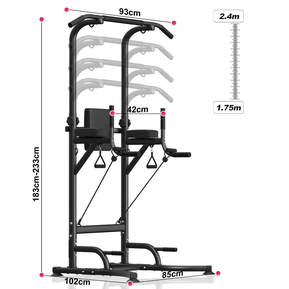 Adjustable Multi-Function Power Tower Abdominal Exercise for Home Fitness, Workout Equipment