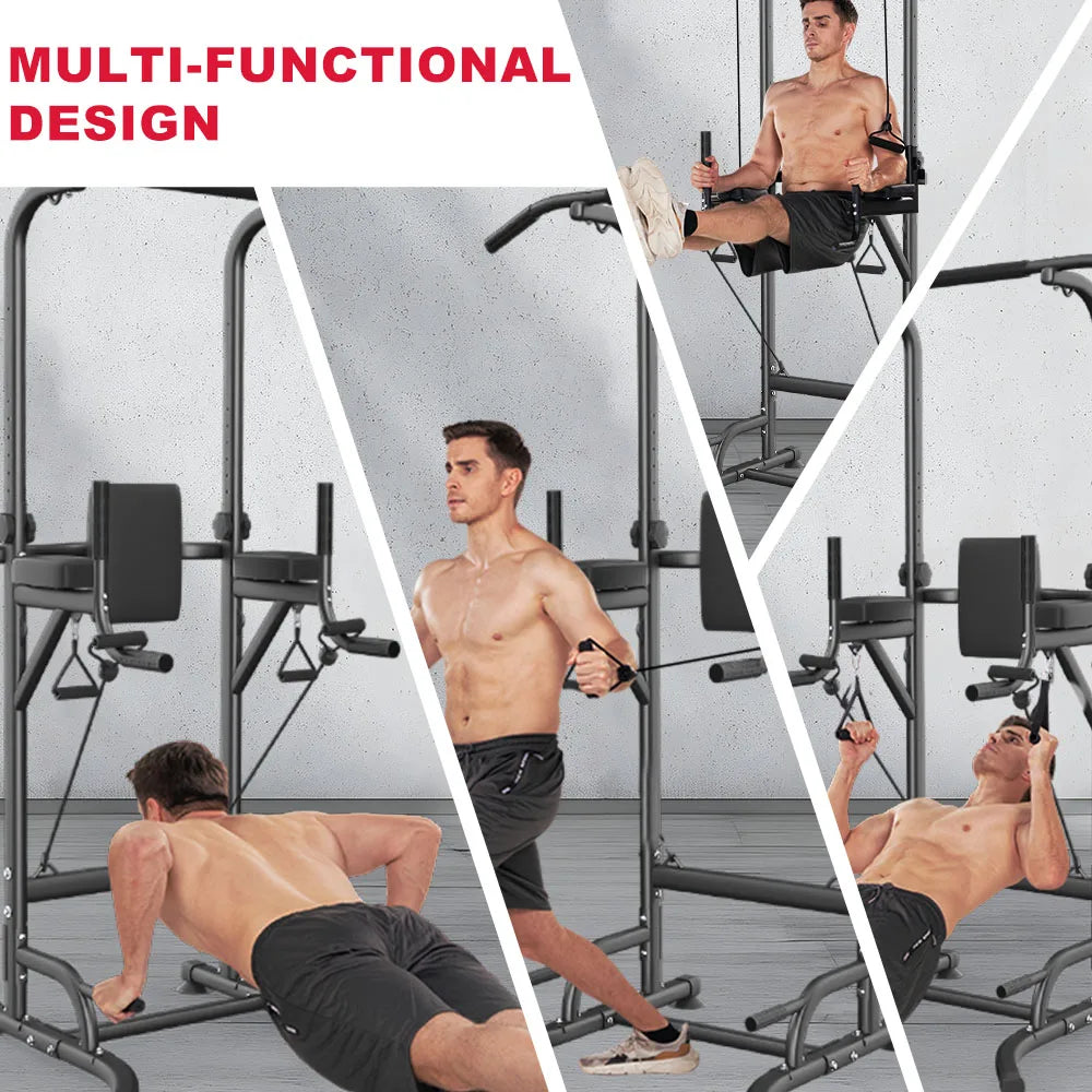 Adjustable Multi-Function Power Tower Abdominal Exercise for Home Fitness, Workout Equipment