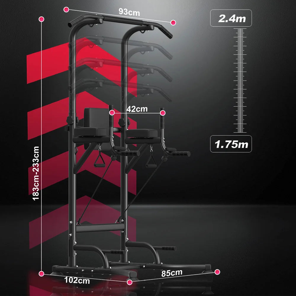 Adjustable Multi-Function Power Tower Abdominal Exercise for Home Fitness, Workout Equipment