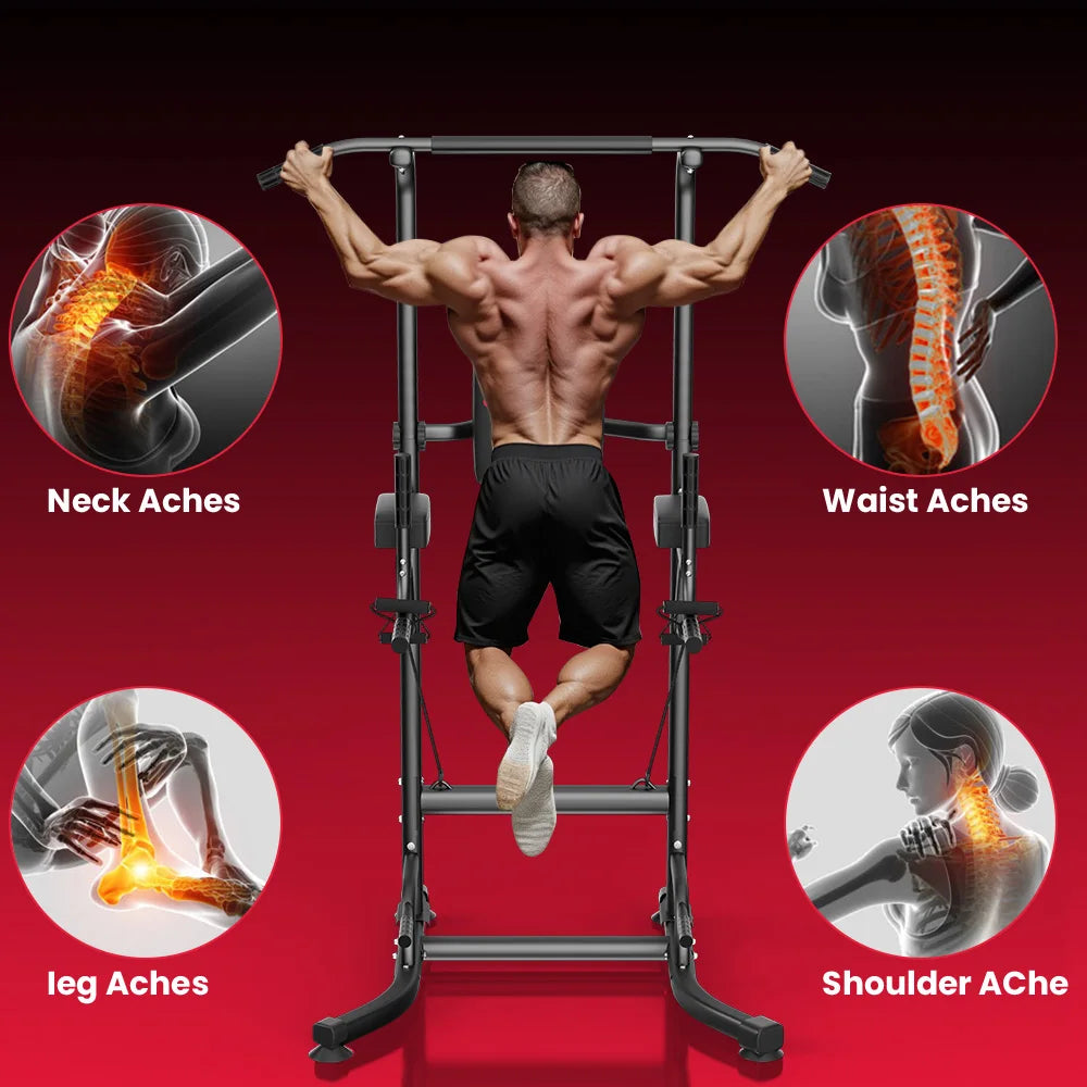Adjustable Multi-Function Power Tower Abdominal Exercise for Home Fitness, Workout Equipment