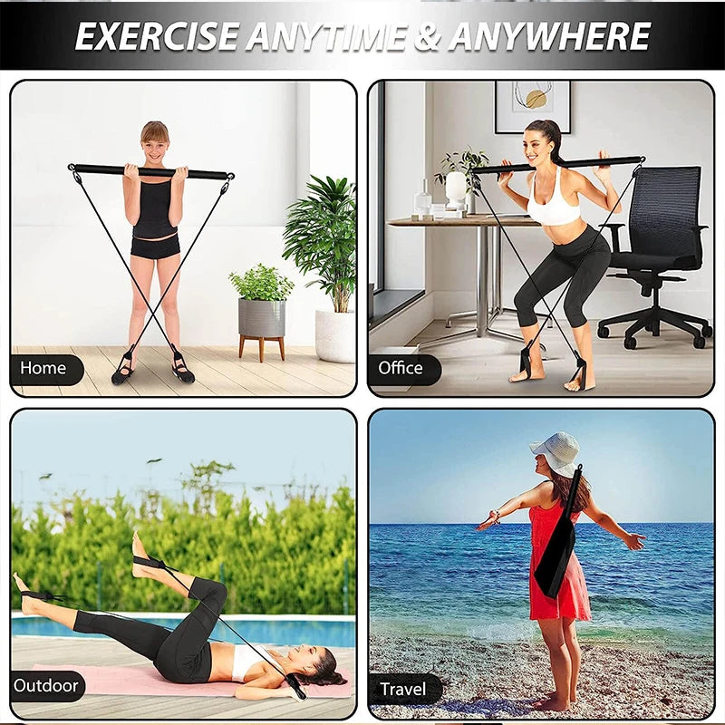 Pilates Sculpt Bar - multi functional resistance bar for pilates and strength training
