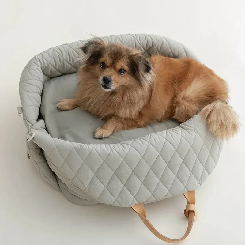 Luxury Dog Carrier and Car Seat for Pet Travel for small to medium sized dogs