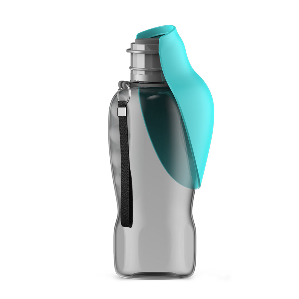 800ml Dual Dog Walking Water Bottle with dispenser