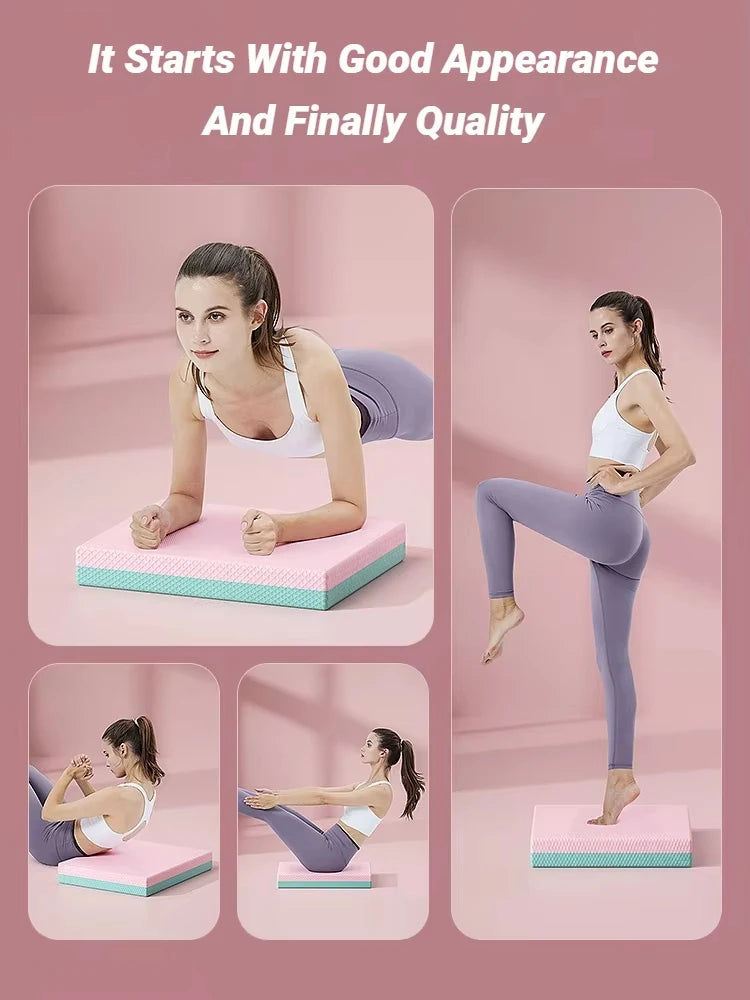 Balance Pad, Non-Slip Foam Mat for Yoga, Pilates, Stretching, Balancing, your knees whether you are in the gym or for gardening