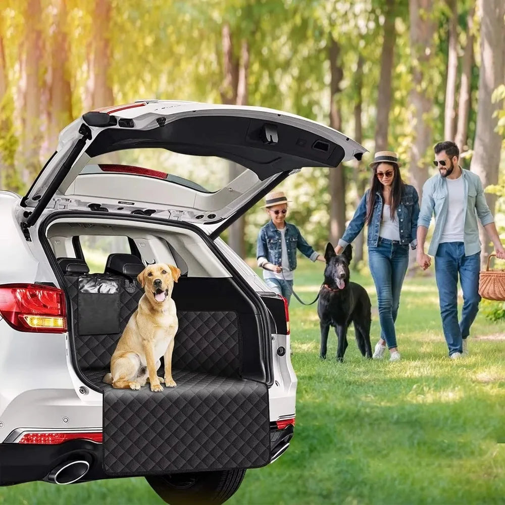 Multi Use Dog Waterproof car boot protector for Dogs, able to be used as picnic blanket too