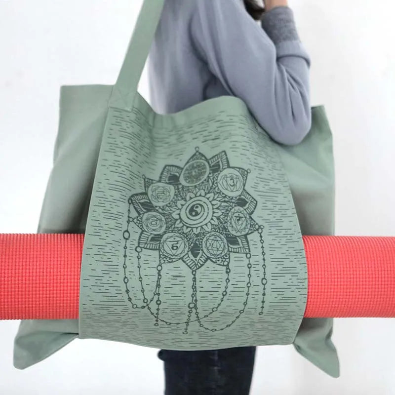 Yoga mat bag, durable canvas cotton