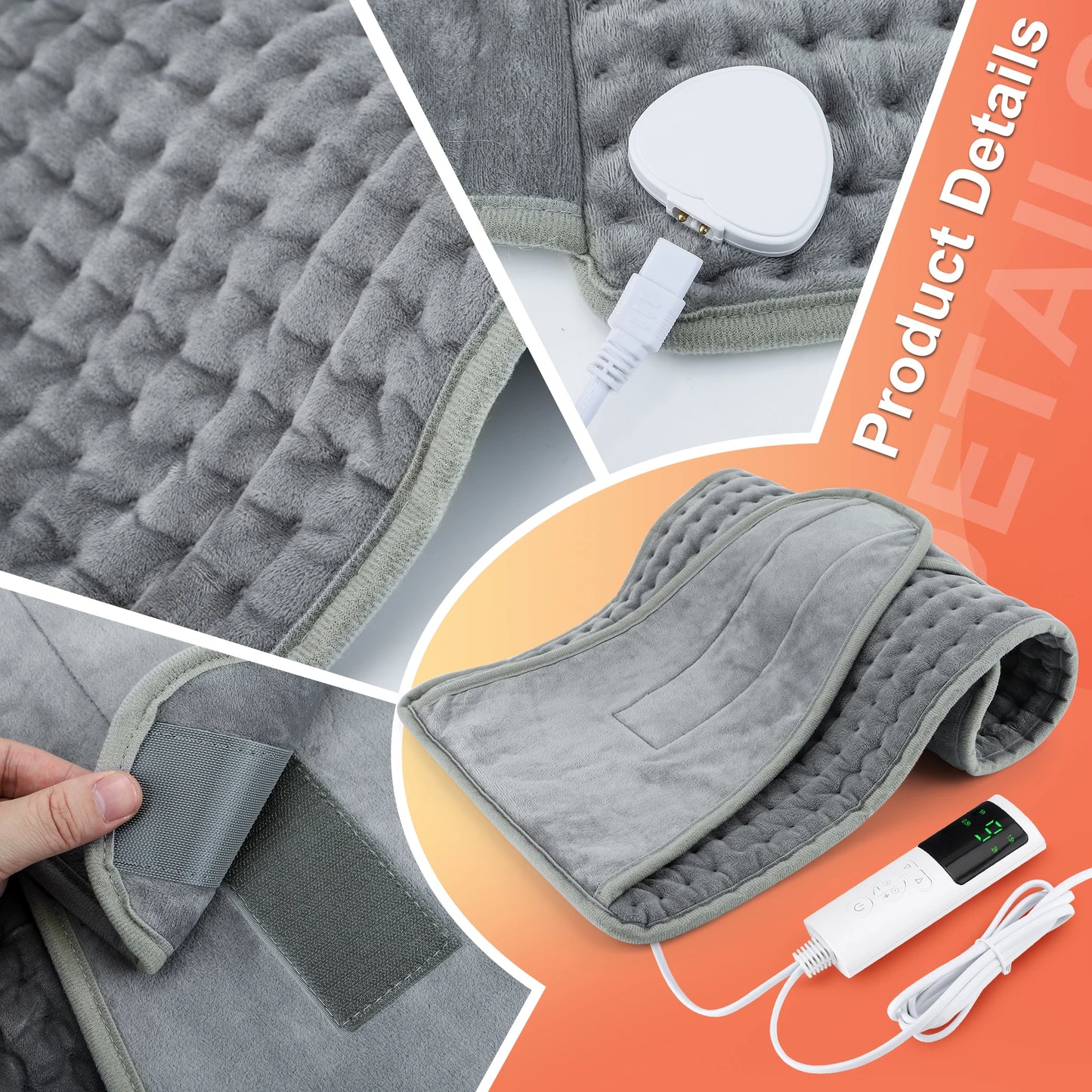 Versatile Thermal Electric Heating Pad for both warmth and pain relief.