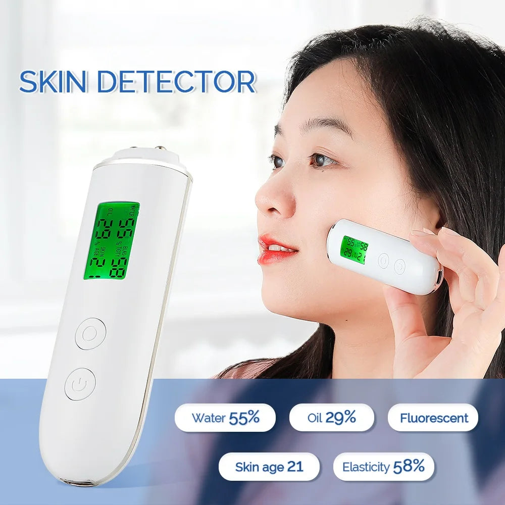 Skin Analyser, helps detect and test the moisture, elasticity and oil content of your skin