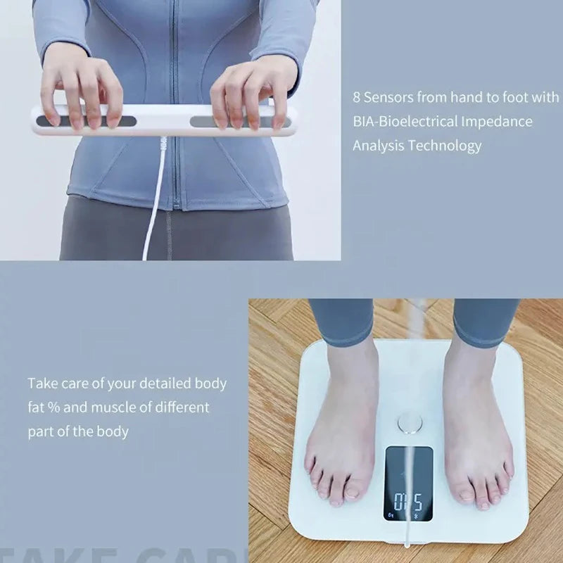 Smart Bioimpedance Scale 2023: Highly accurate digital body fat and composition analyser