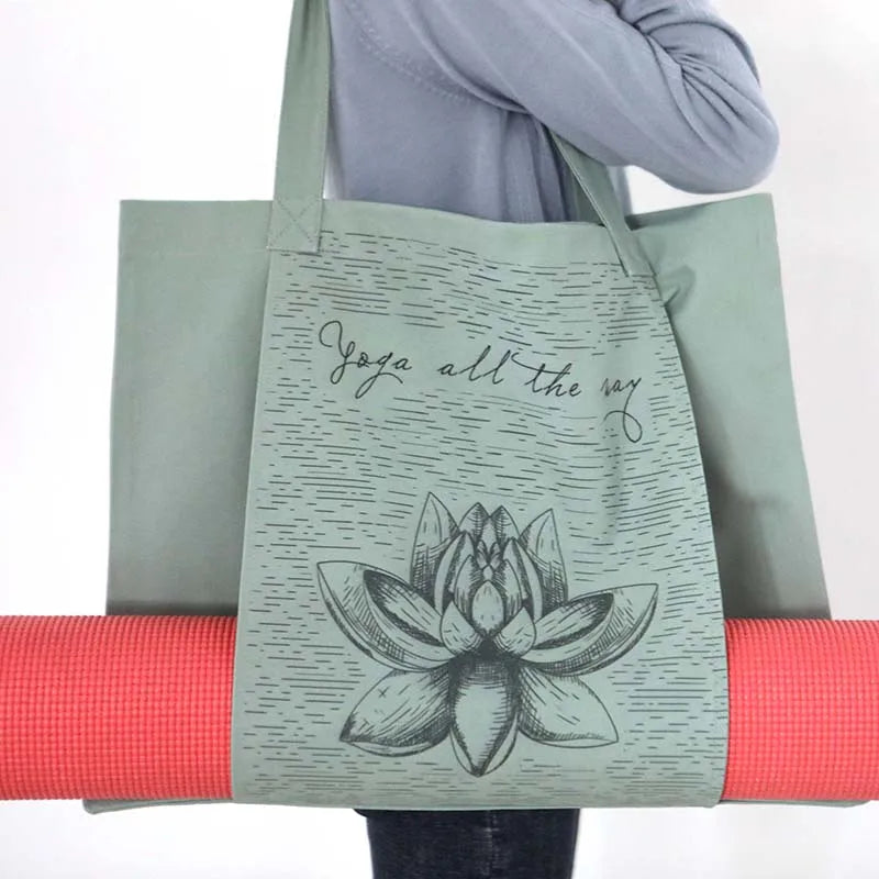 Yoga mat bag, durable canvas cotton