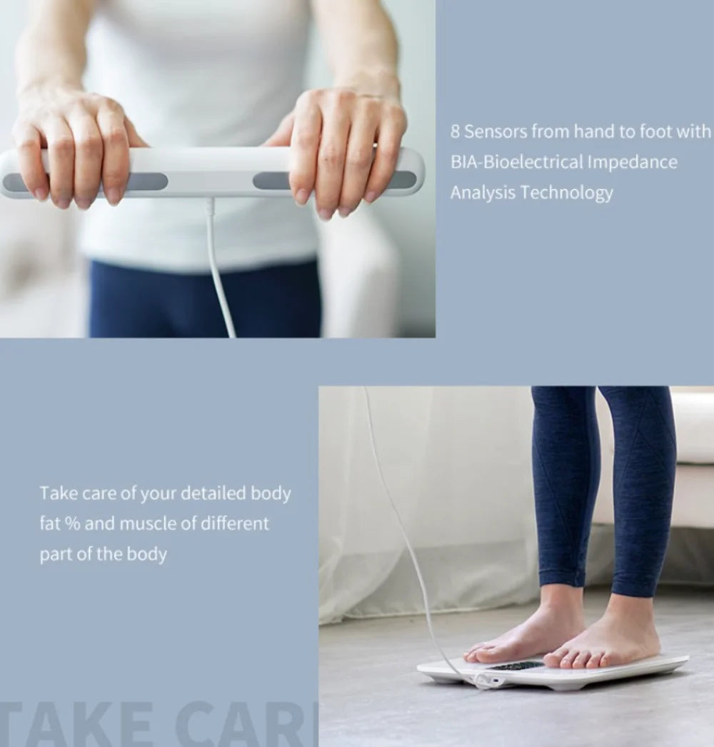 Smart Bioimpedance Scale 2023: Highly accurate digital body fat and composition analyser