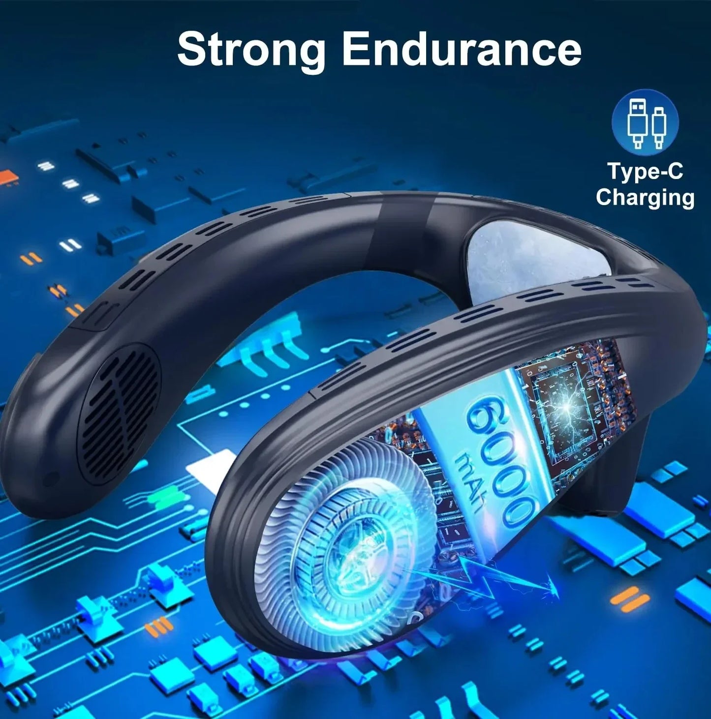 Latest Model Portable Wearable Neck Air Conditioner and Fan