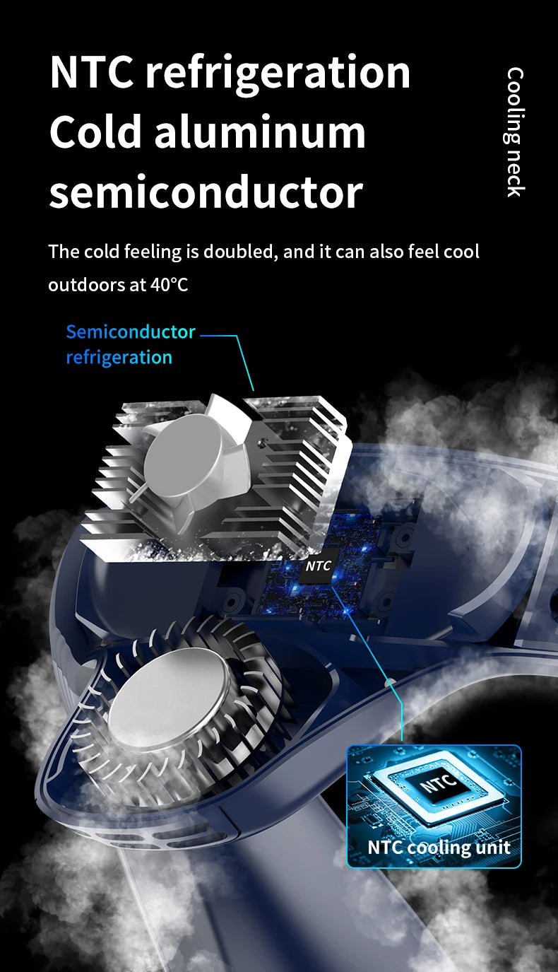 Latest Model Portable Wearable Neck Air Conditioner and Fan
