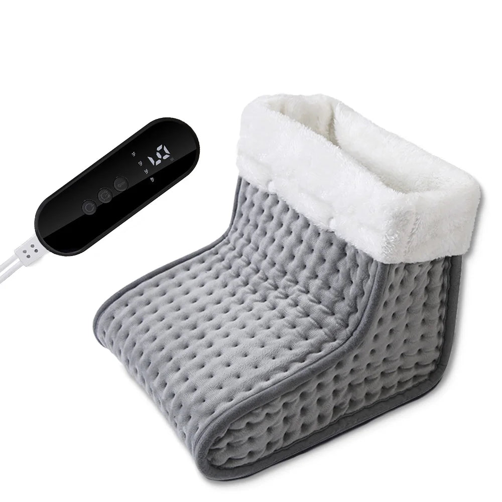 Electric Heated slipper for cold, sore and tired feet,  Heating Pad 9-gear adjustable temperature Electric shoe heating pad