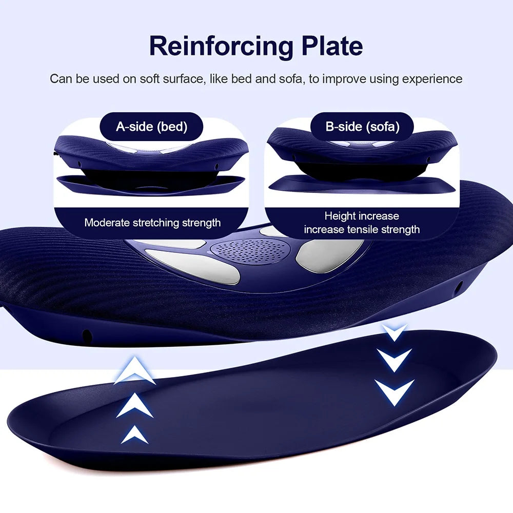Electric Lumbar Traction Massager: Vibration Waist Massager with Airbag Support for Spine and Back Relief