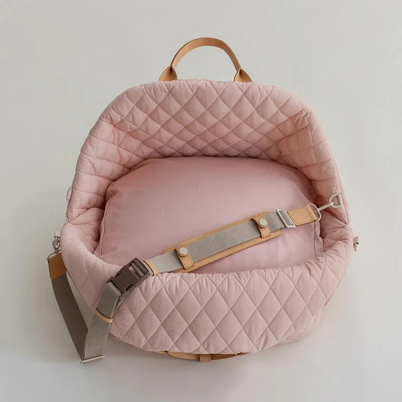 Luxury Dog Carrier and Car Seat for Pet Travel for small to medium sized dogs