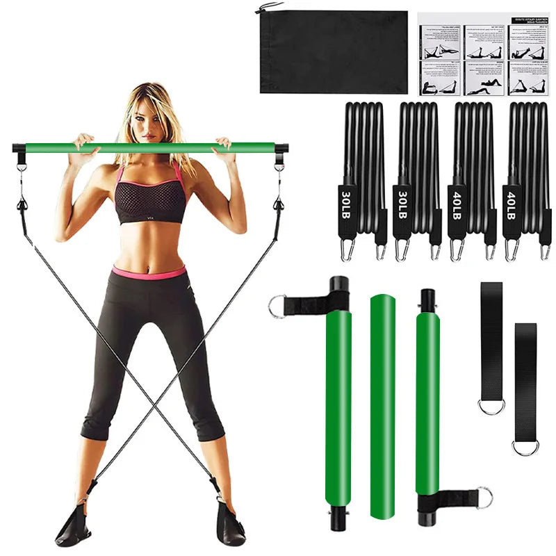 Pilates Sculpt Bar - multi functional resistance bar for pilates and strength training