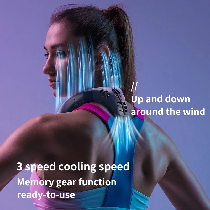 Latest Model Portable Wearable Neck Air Conditioner and Fan
