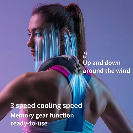 Latest Model Portable Wearable Neck Air Conditioner and Fan