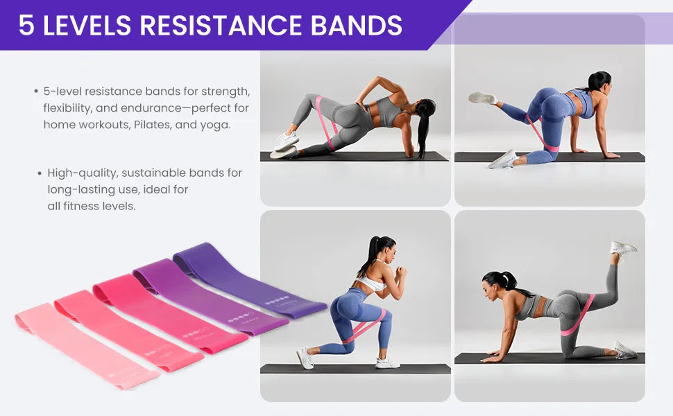 Pilates and Yoga 13 PCS Set with Ball, Resistance Bands & More