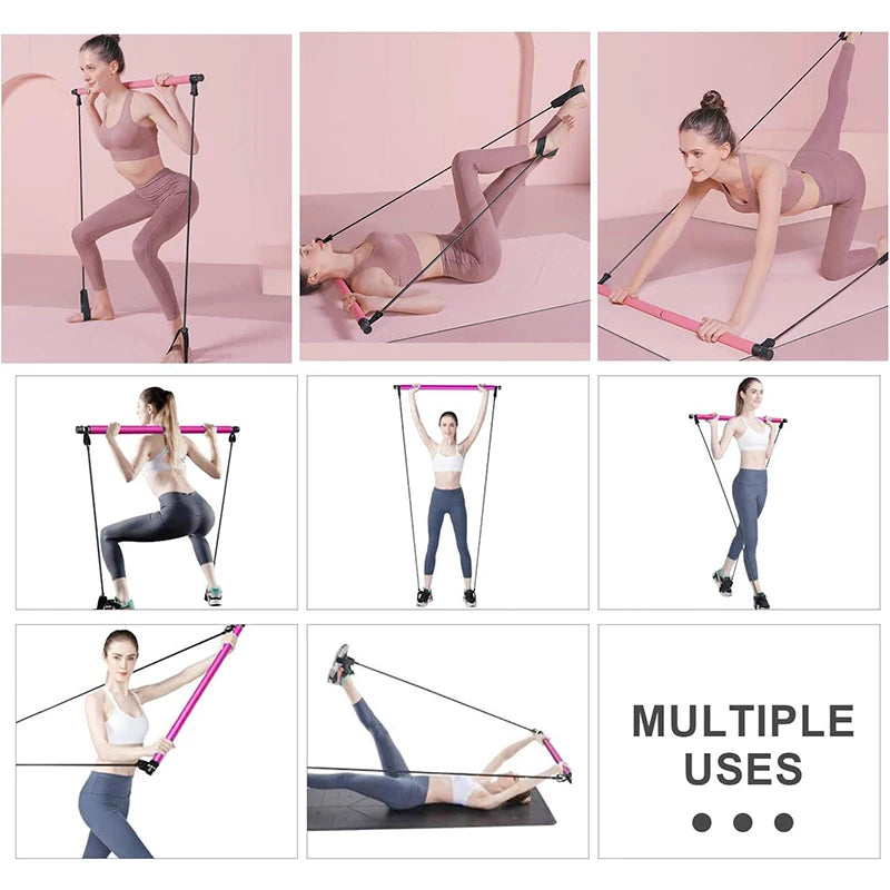 Pilates Sculpt Bar - multi functional resistance bar for pilates and strength training