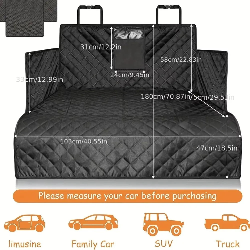 Multi Use Dog Waterproof car boot protector for Dogs, able to be used as picnic blanket too