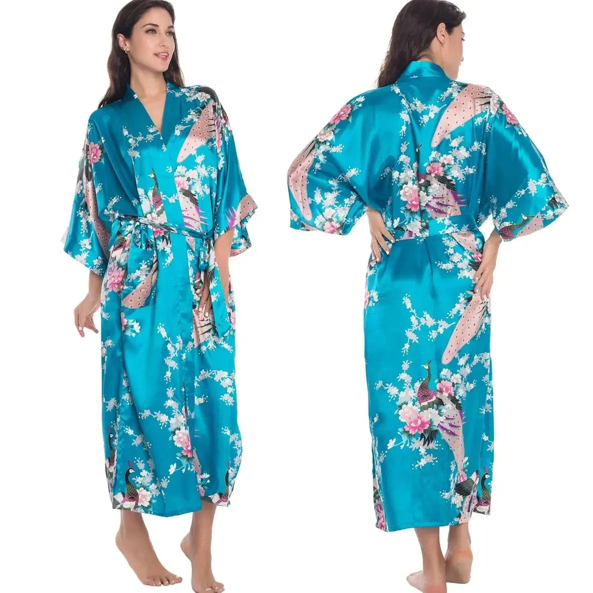 Silk-Satin Elegant Dressing gown - nightwear
