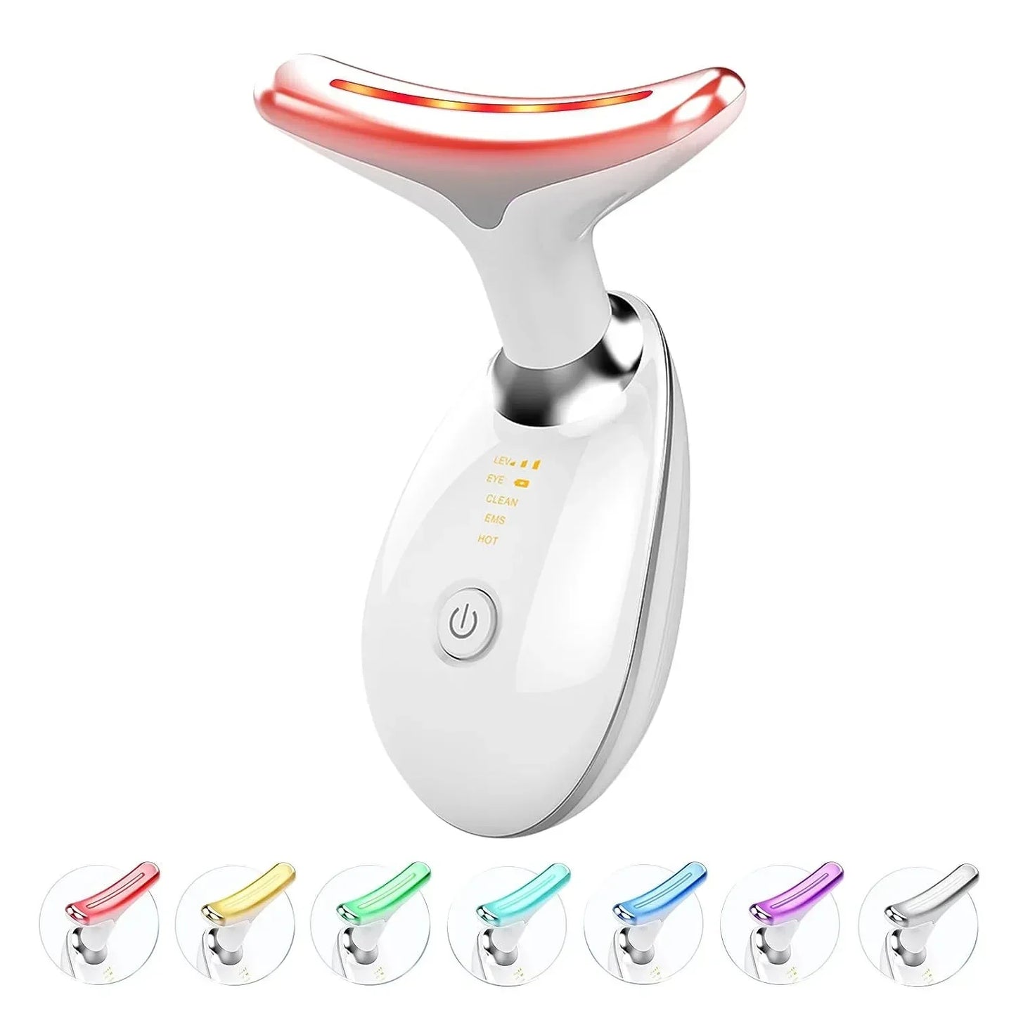 Face and Neck Sculpting LED Photon devise for colour light, heating, cleaning and micro current stimulation therapy