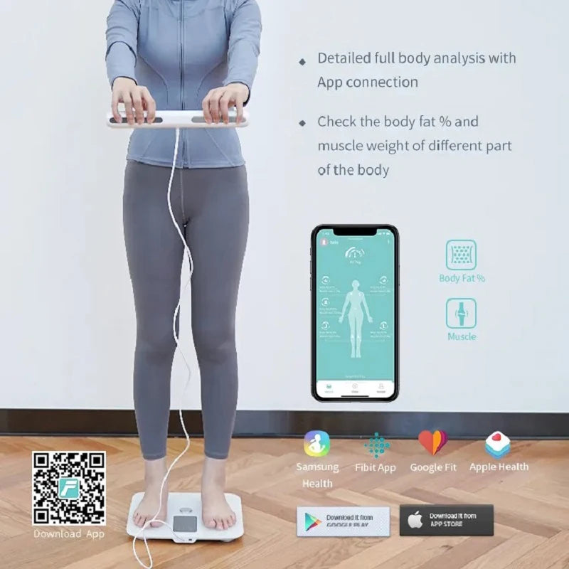 Smart Bioimpedance Scale 2023: Highly accurate digital body fat and composition analyser