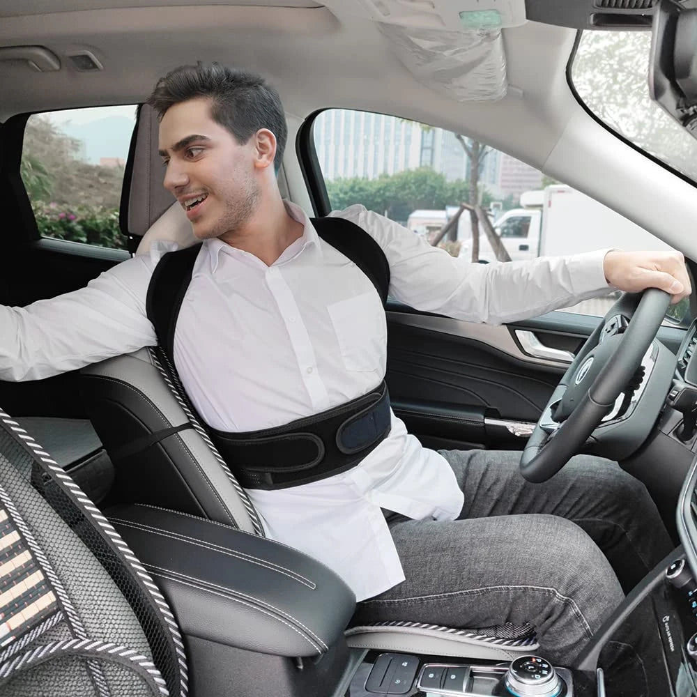 Back Brace Posture Corrector for both women and men is an adjustable posture trainer designed for straightening the back and correcting scoliosis and hunchback.
