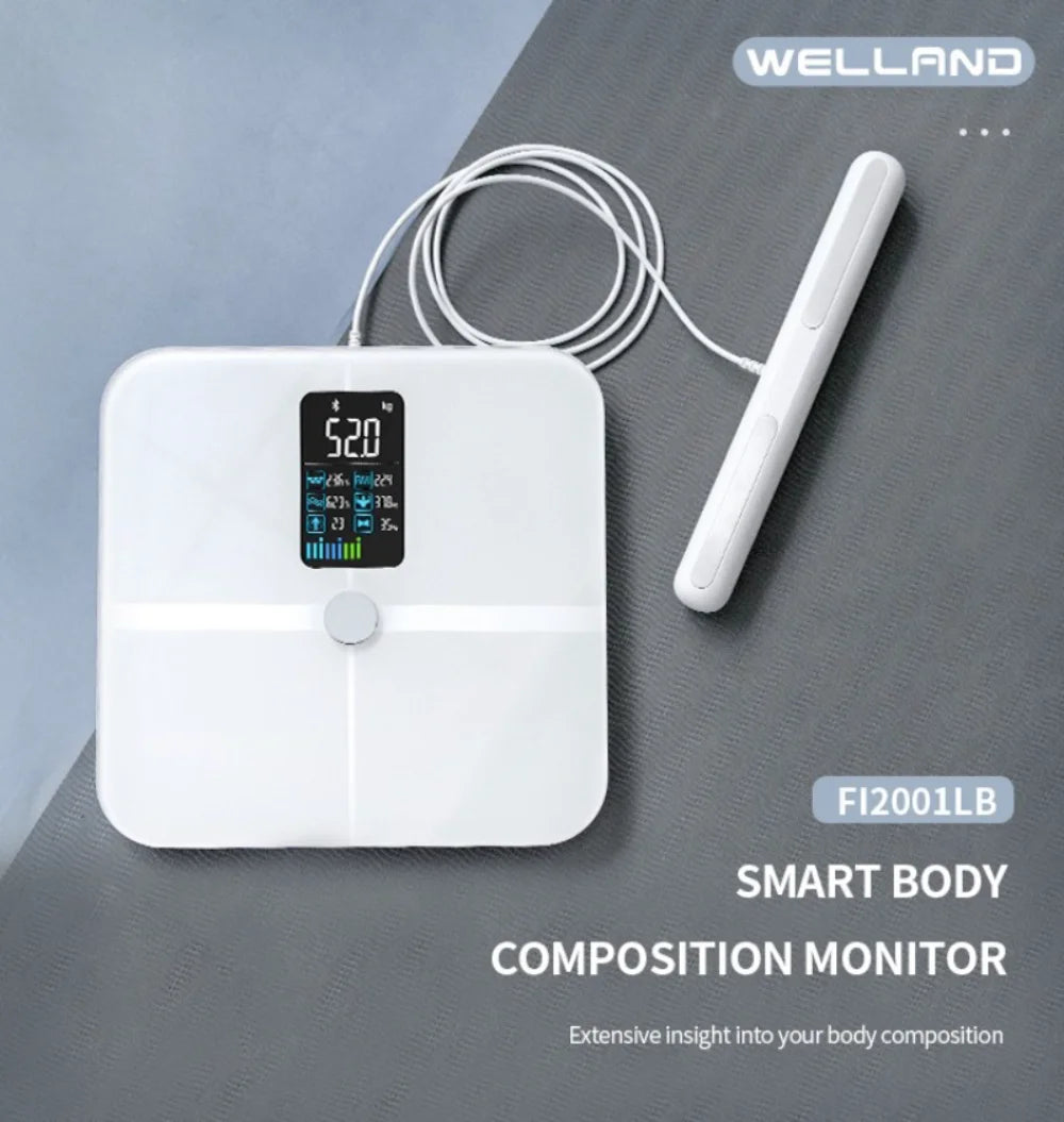 Smart Bioimpedance Scale 2023: Highly accurate digital body fat and composition analyser