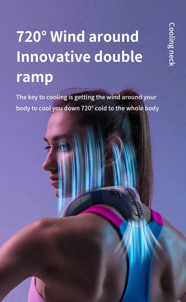 Latest Model Portable Wearable Neck Air Conditioner and Fan