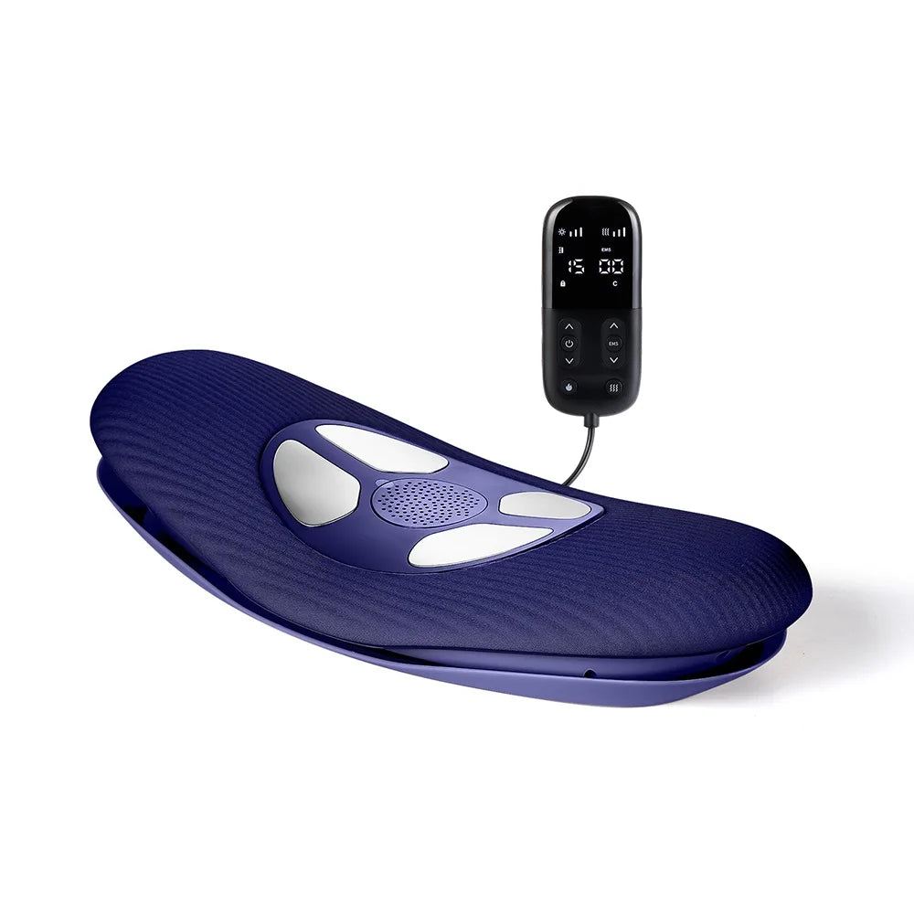 Electric Lumbar Traction Massager: Vibration Waist Massager with Airbag Support for Spine and Back Relief