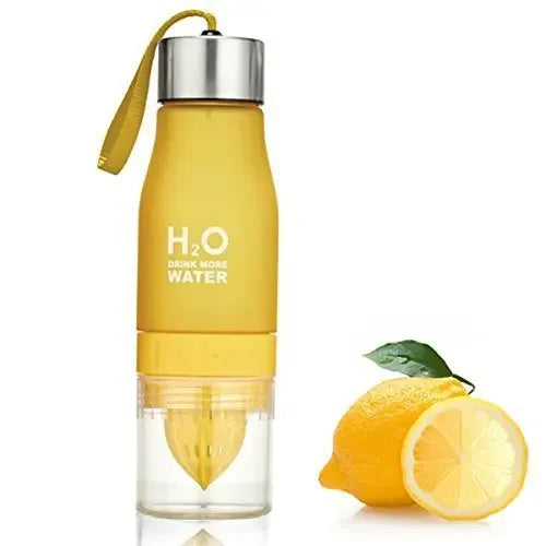 Wellness / Sports Water Bottle with Fruit Infuser, Leak Proof Travel, Eco and bicycle friendly