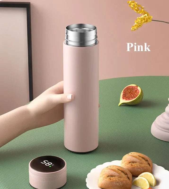 500ML Temperature Display Thermos bottle,  Stainless Steel with Vacuum Insulation