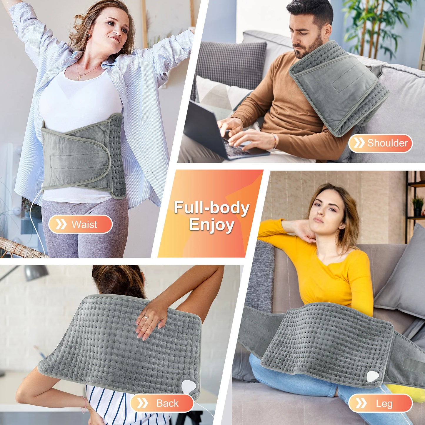 Versatile Thermal Electric Heating Pad for both warmth and pain relief.