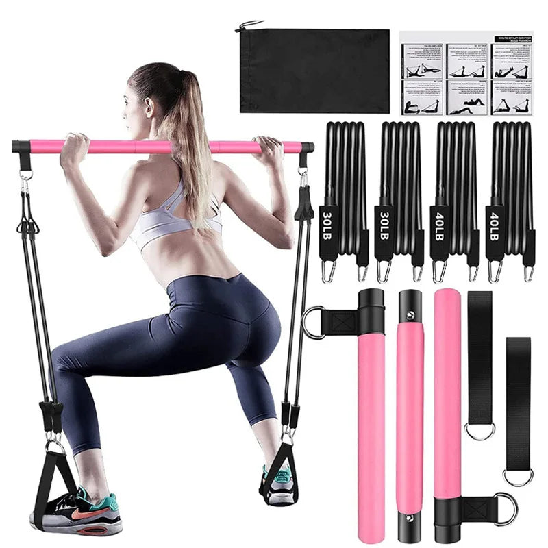 Pilates Sculpt Bar - multi functional resistance bar for pilates and strength training